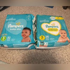 Pampers size 3 Diapers